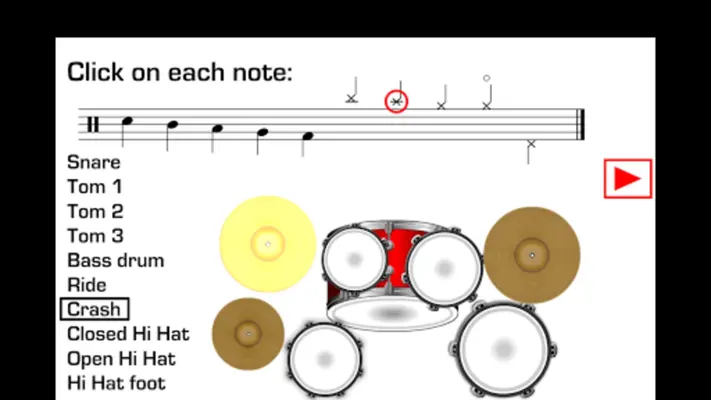 Drums Sheet Reading android App screenshot 14