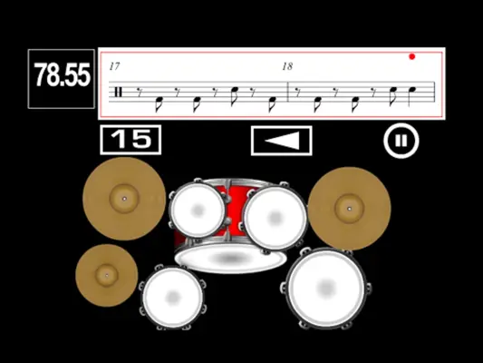 Drums Sheet Reading android App screenshot 1