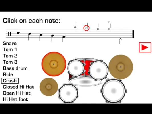 Drums Sheet Reading android App screenshot 6